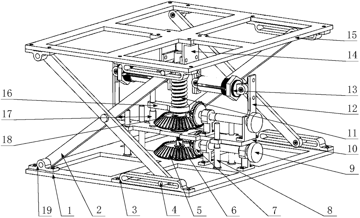 Adjustable high-vibration-isolation-performance automobile seat suspension structure