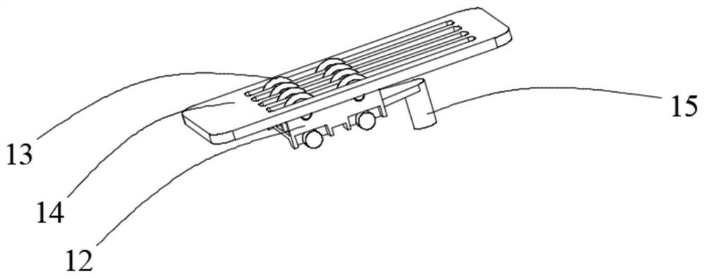 Foot bath device for massaging palms and arms