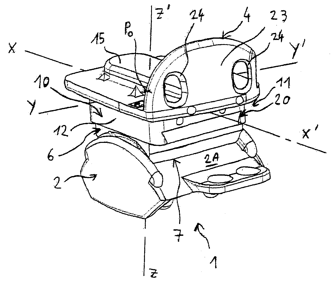 Ankle prosthesis with neutral position adjustment