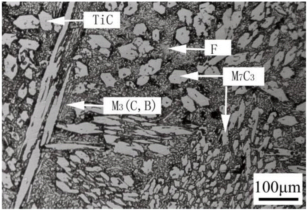 Pre-prepared alloy powder type flux-cored wire and self-protection open arc surfacing welding method of high-chromium alloy