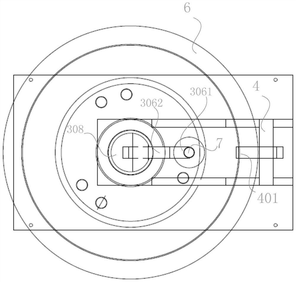 A dismantling device of locomotive wheel transmission pin