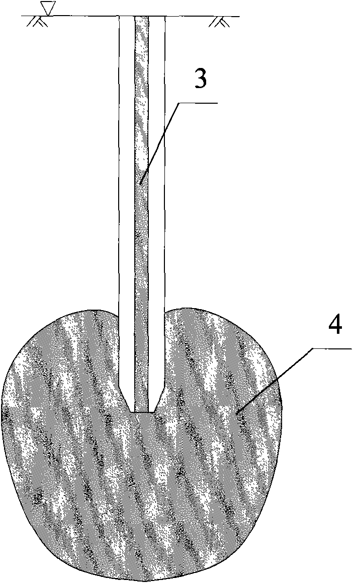 Bottom-grouting-enlarged small-diameter prestressed tubular pile composite foundation construction method