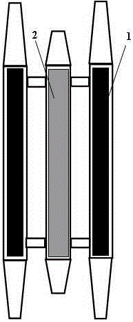 Rigidity and flexibility combined pantograph slide plate device