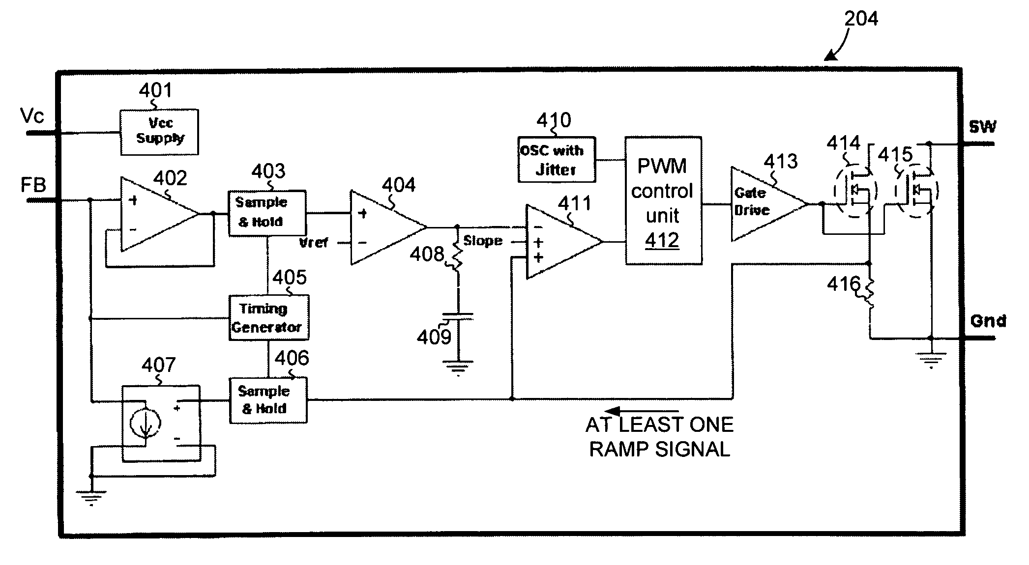 Primary side constant output voltage controller