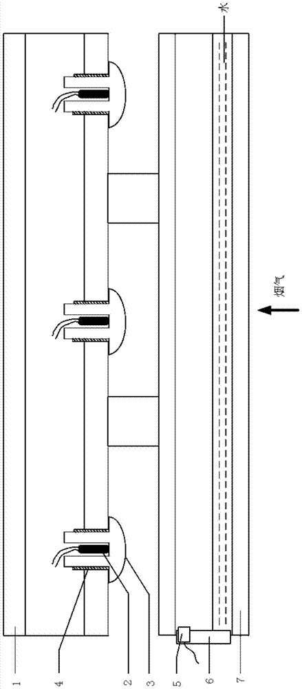 A flue transducer protection device