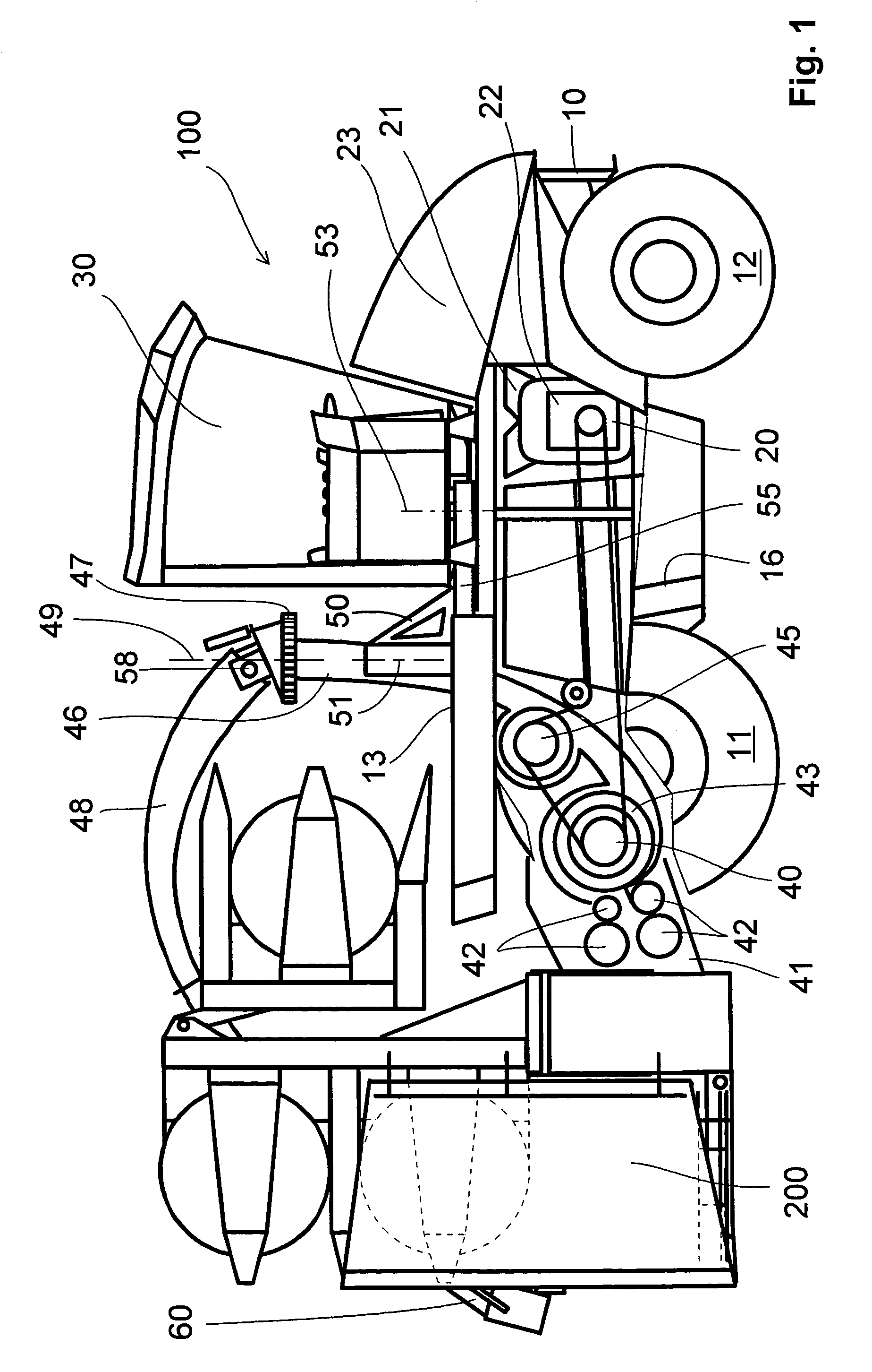 Forage harvester with positionable operator's cabin