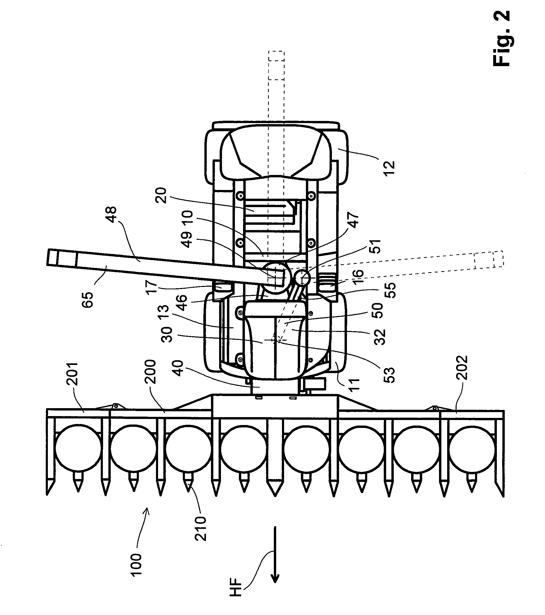 Forage harvester with positionable operator's cabin