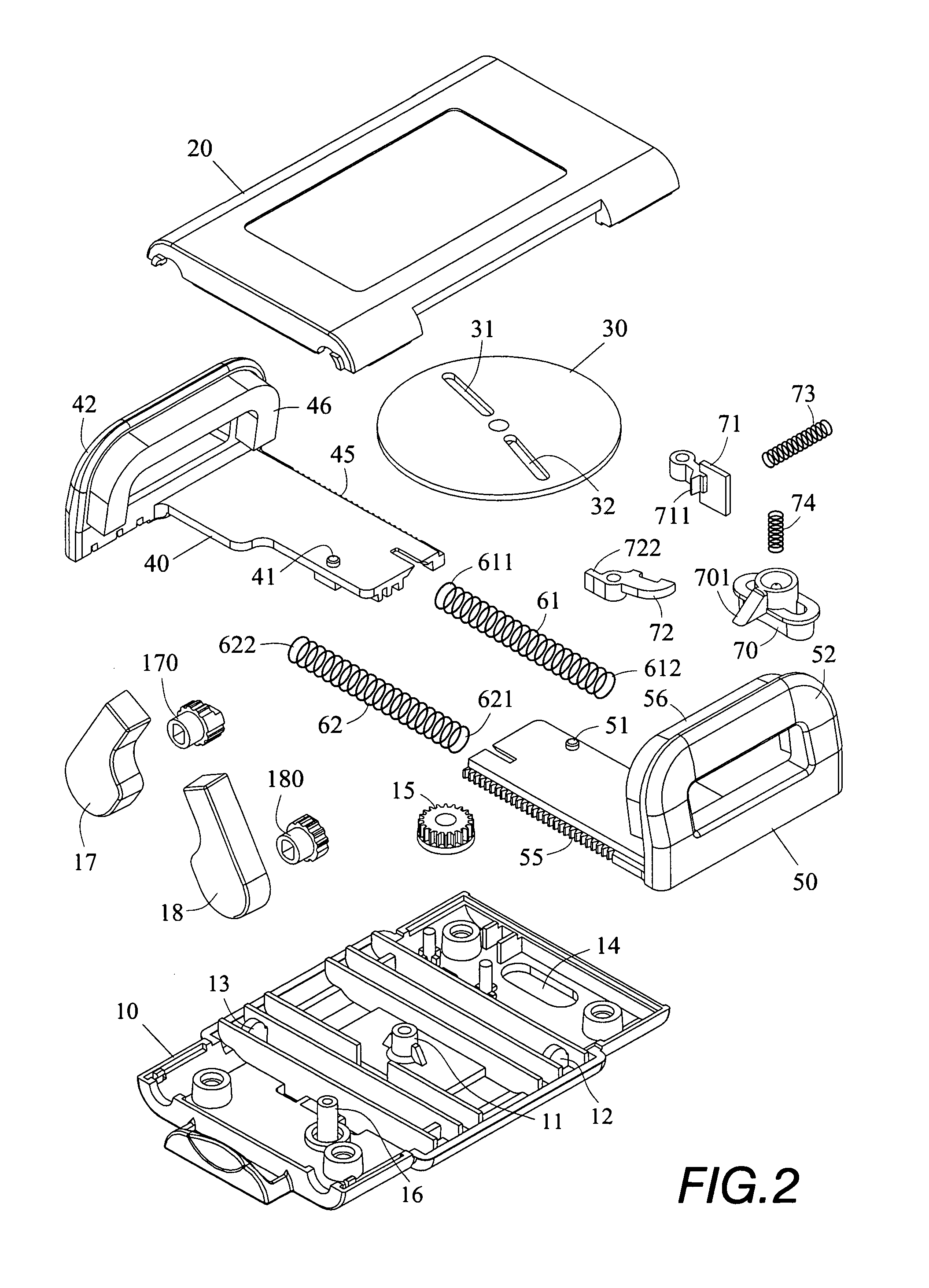 Clamping device with a linking member