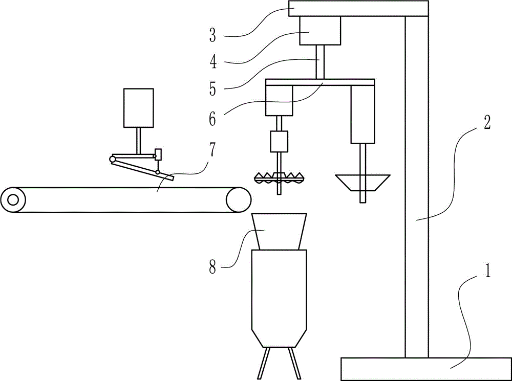 Feeding anti-blocking device for waste battery sorting machine