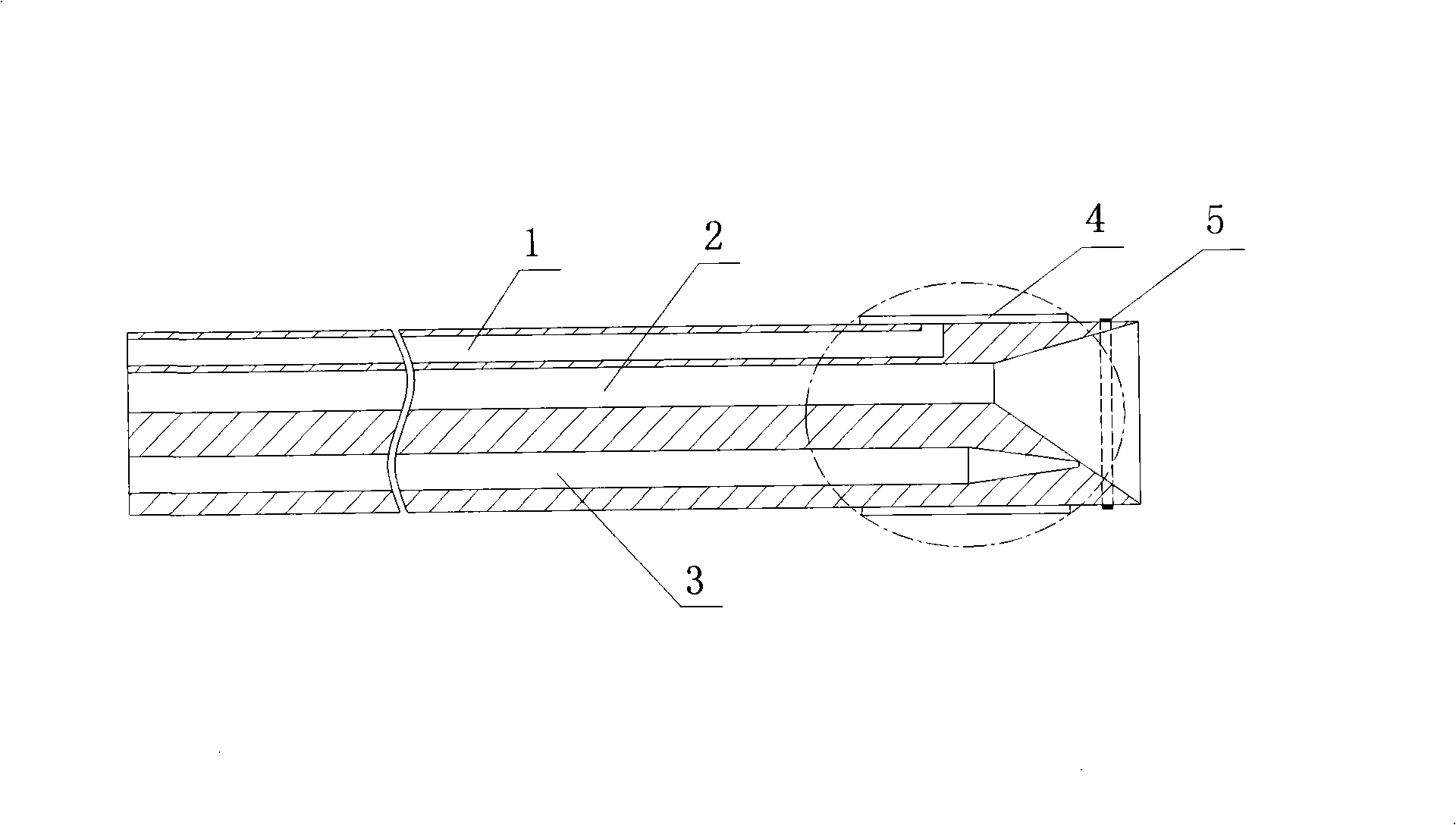 Laser optical fiber tool for bile-duct laser stone-breaking