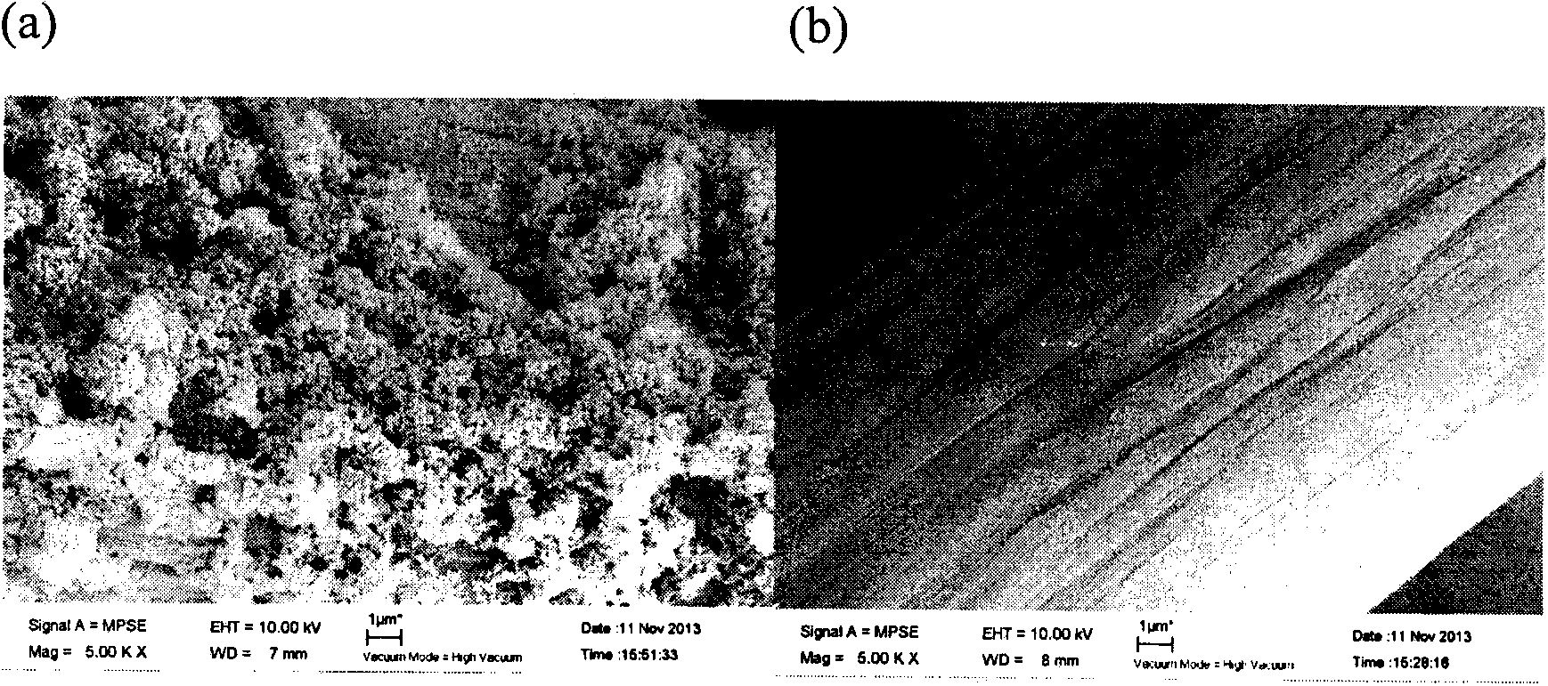 Method for preparing graphite felt cathode material for treating organic wastewater