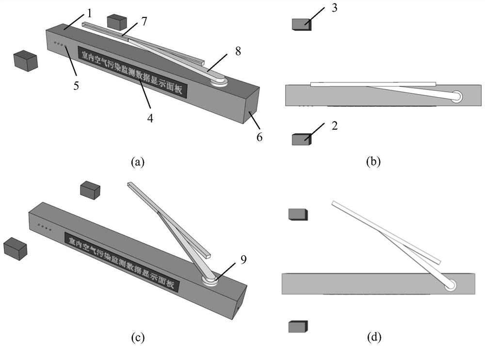 Intelligent adjusting device based on single-chip microcomputer for indoor environment