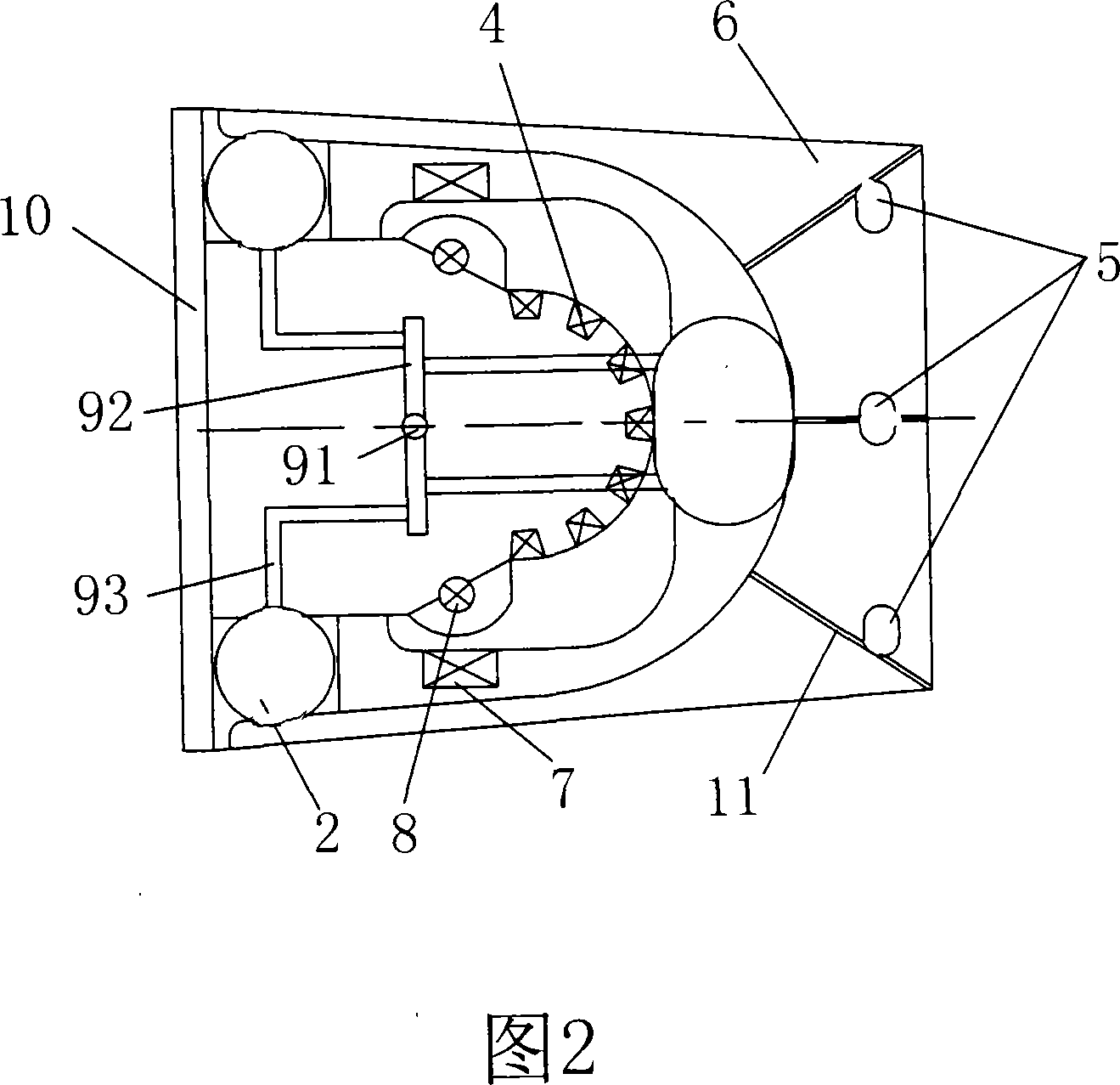 Method for casting large main-bearing seat