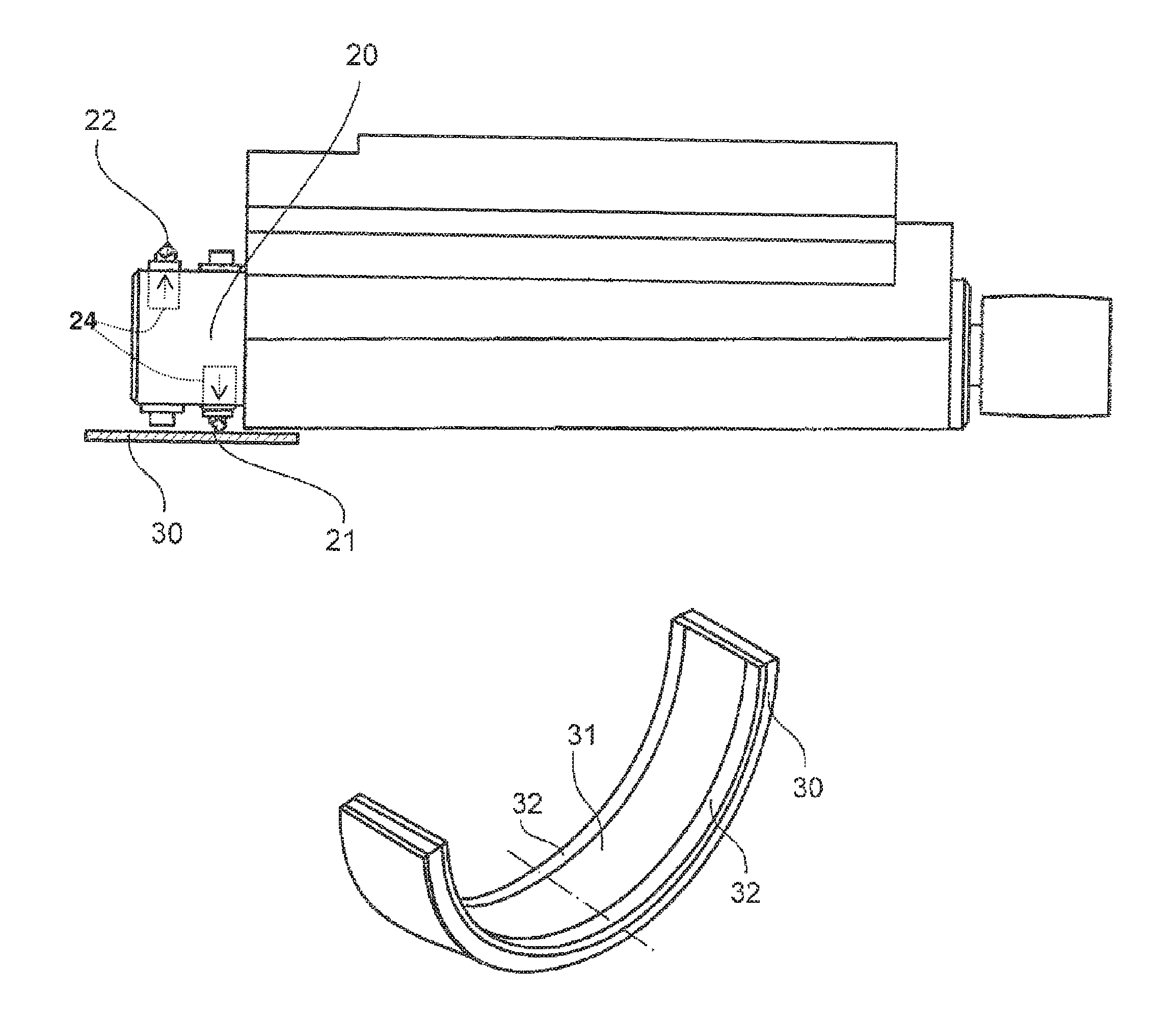 Structured sliding surface of a bearing shell