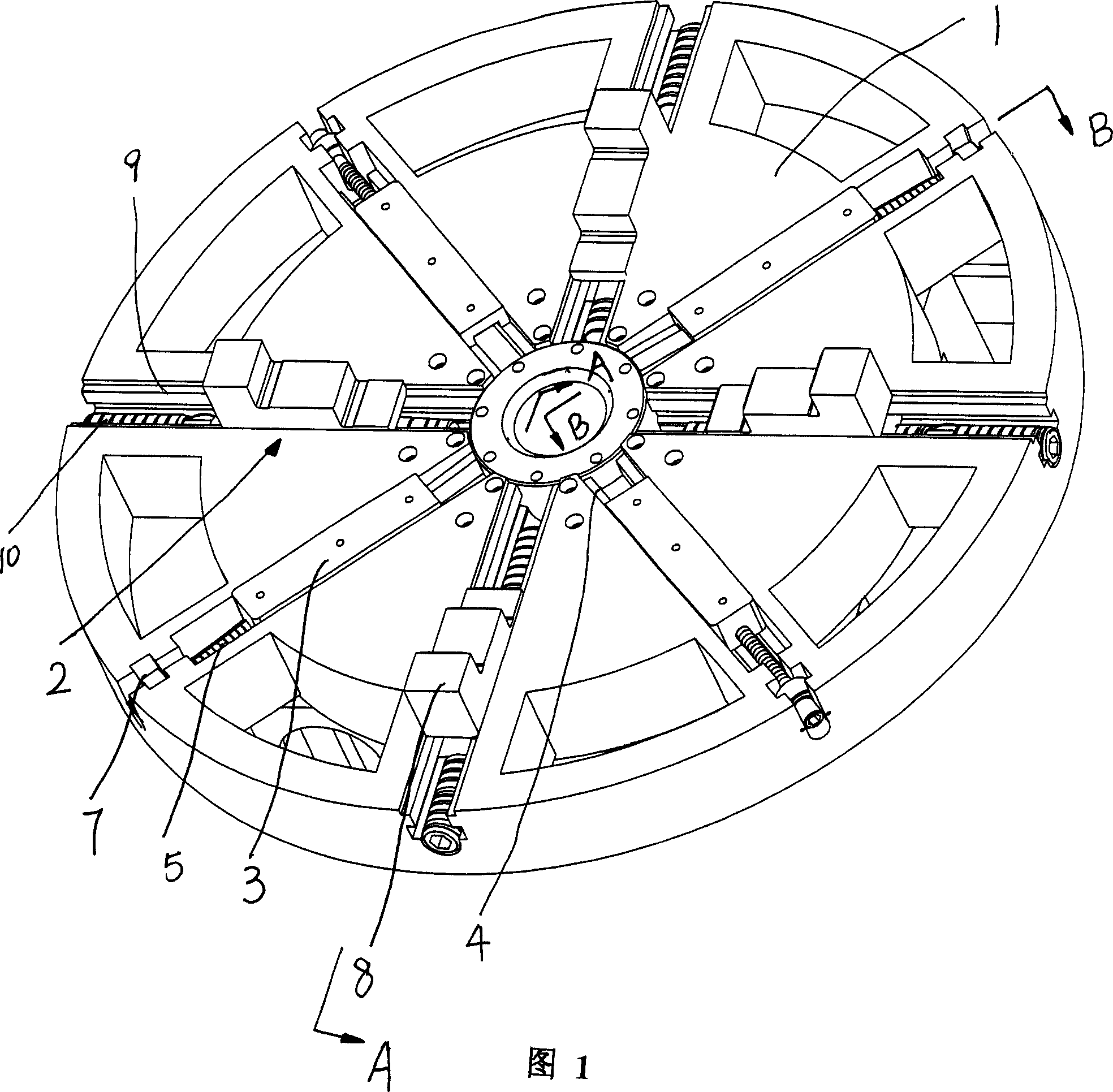 Work-table for forming electric spark working machine