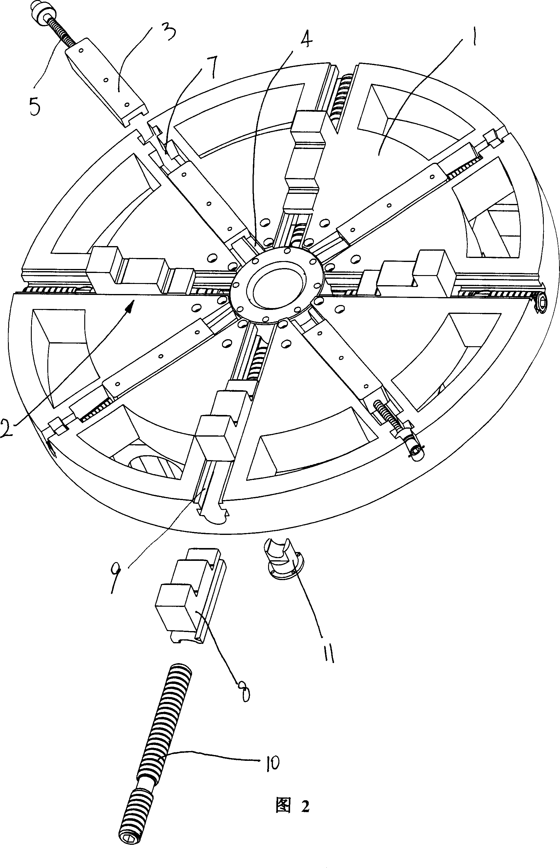 Work-table for forming electric spark working machine