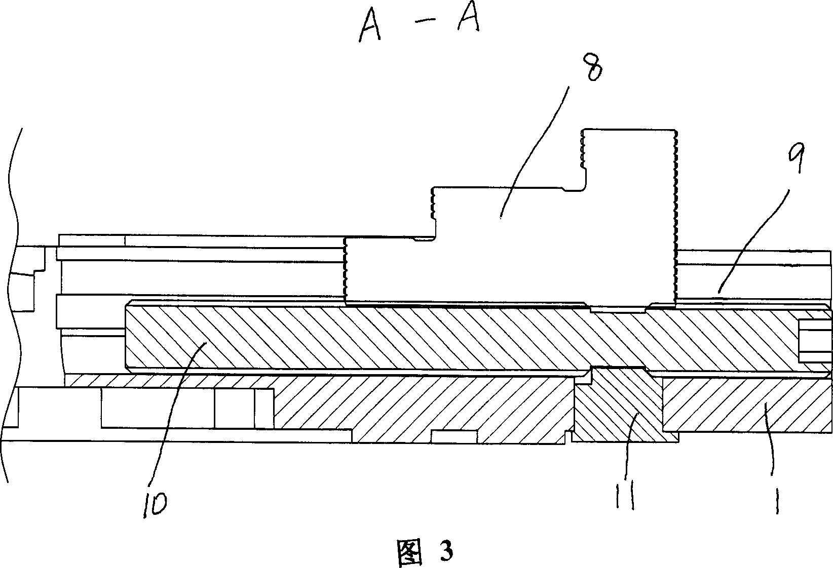 Work-table for forming electric spark working machine