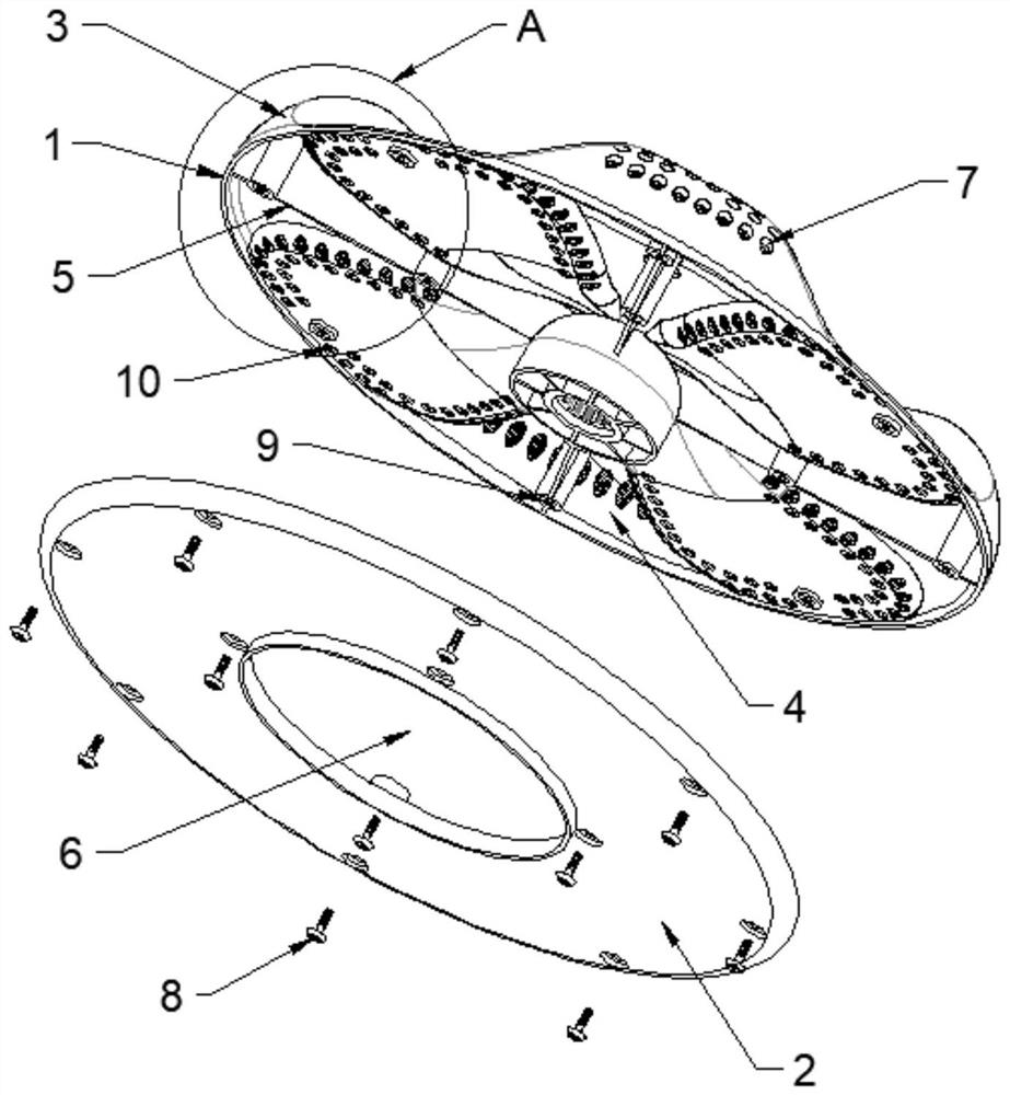 Impeller structure of washing machine