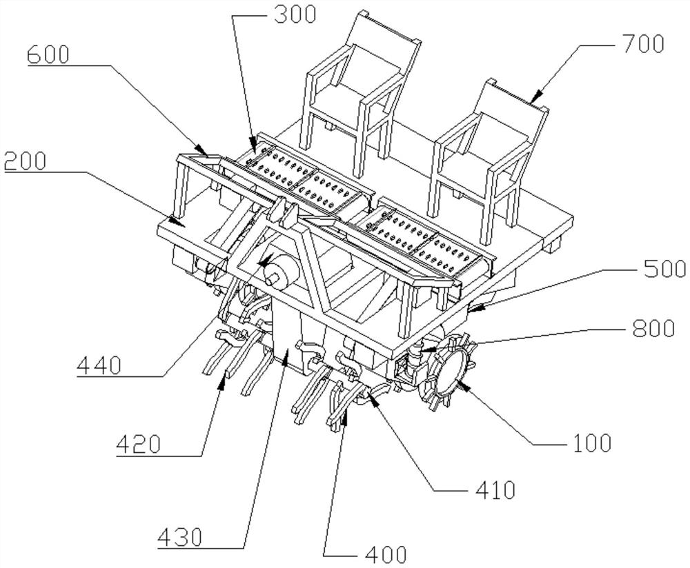 Sugarcane planting and managing method for eliminating wide-narrow row craters