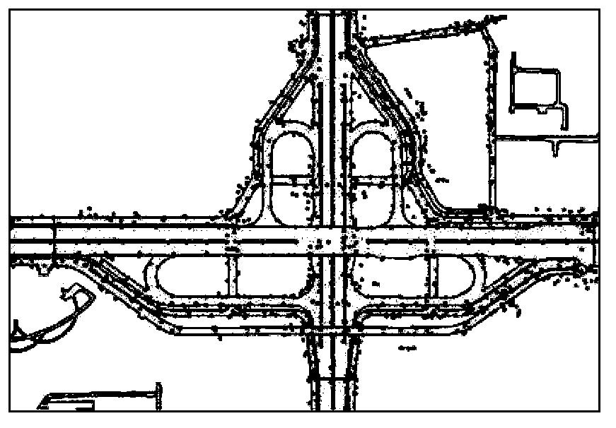 Method of constructing fine discrete road grid in urban drainage simulation system