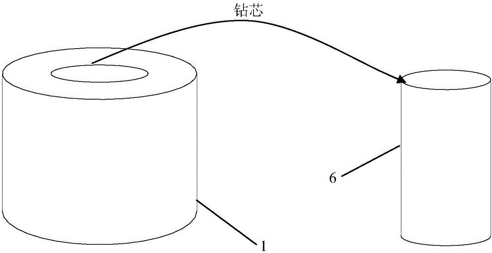 Impact damage rock sample preparation and assay method based on SHPB test