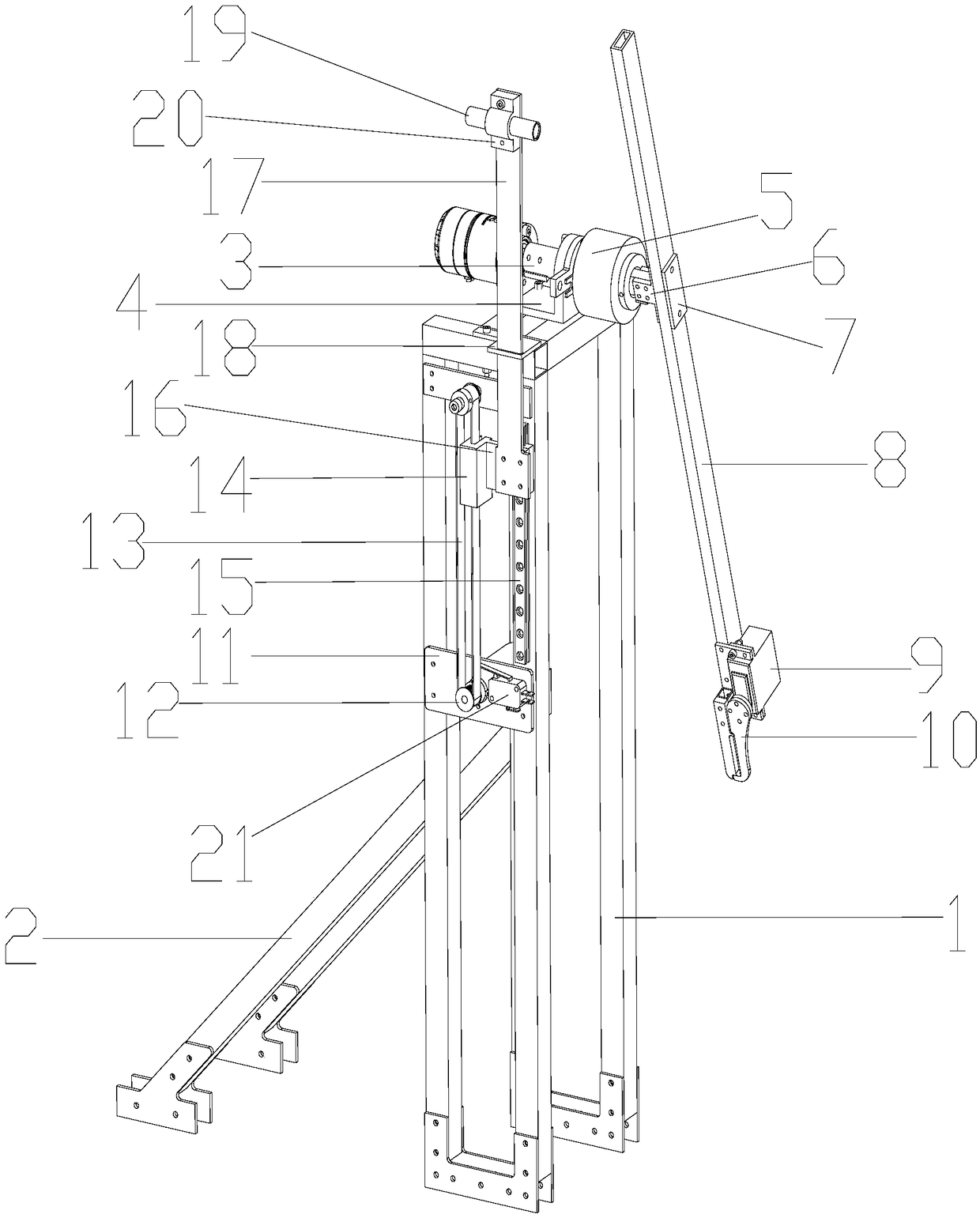 Rotating throwing device and multi-angle throwing method