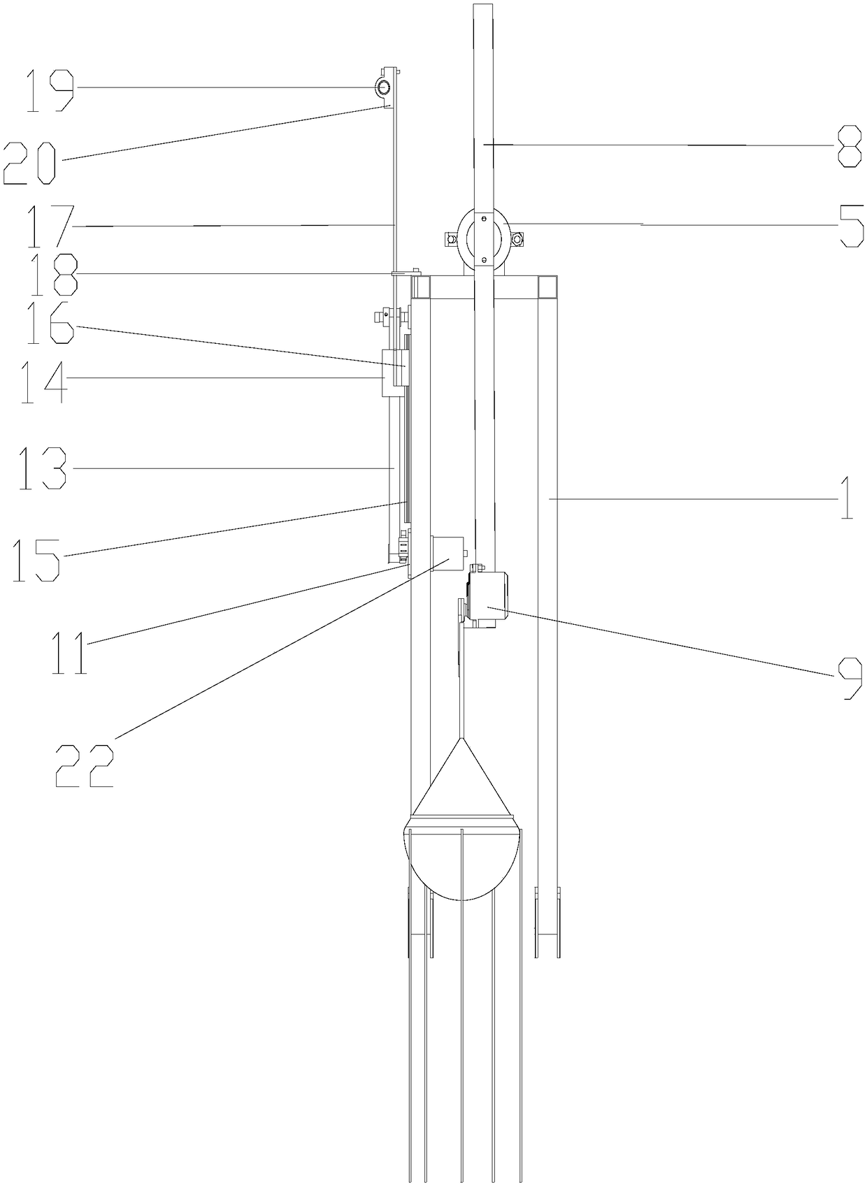 Rotating throwing device and multi-angle throwing method