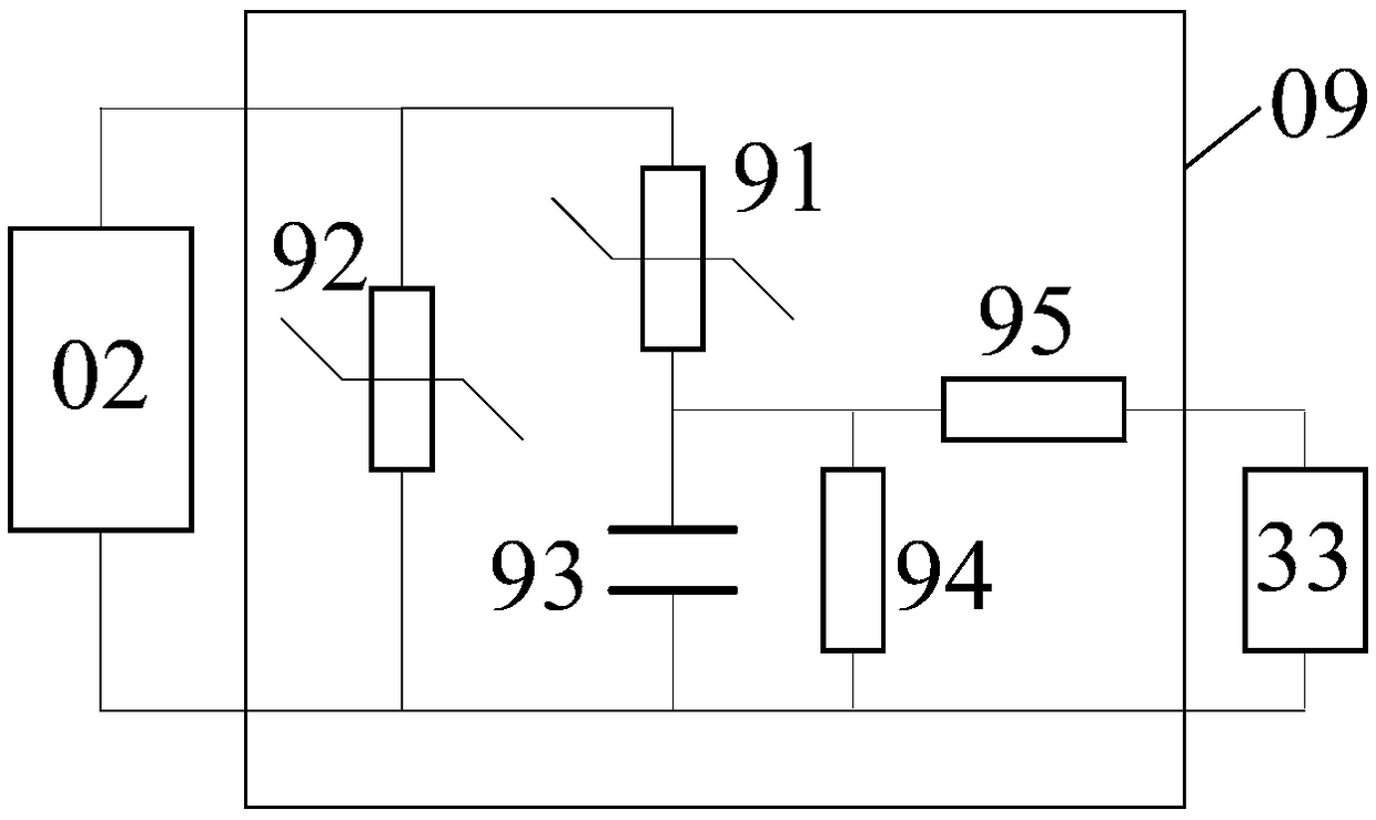 Lightning stroke line breaking alarm device for 10-kV overhead line based on acceleration sensor