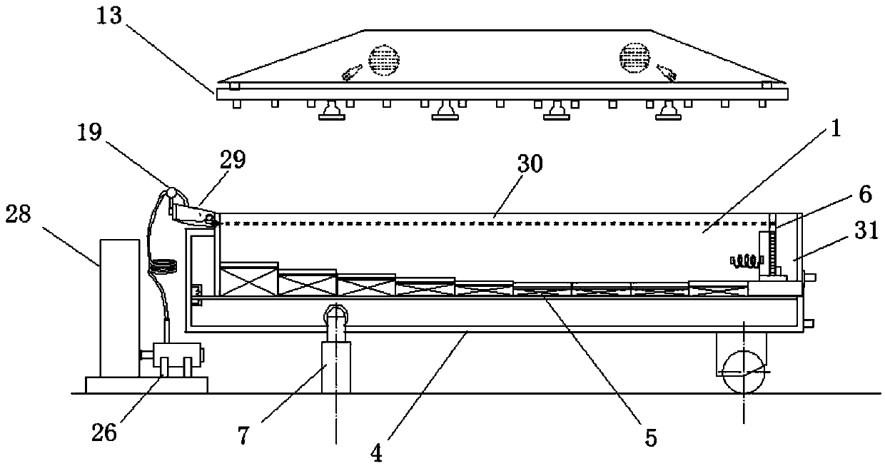 Slope water-soil loss experiment device and method under combined extreme meteorological conditions