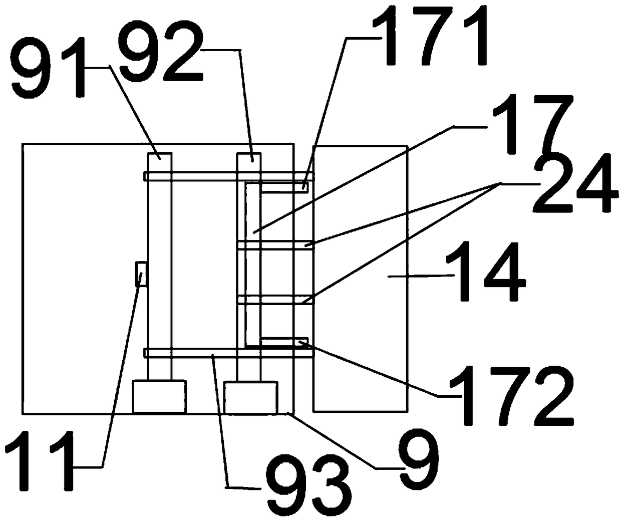 High-performance plastic injection molding machine with cooling device and injection molding method