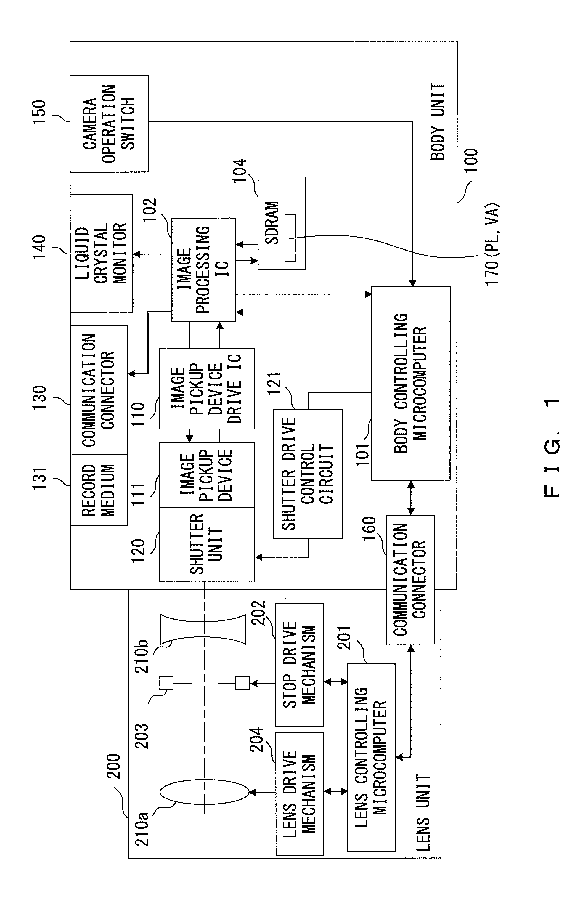 Camera and metering method for camera