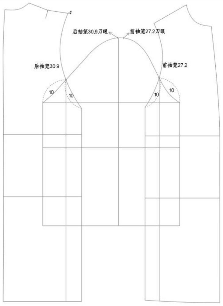 Pattern making method of garment with flexible and loose sleeves