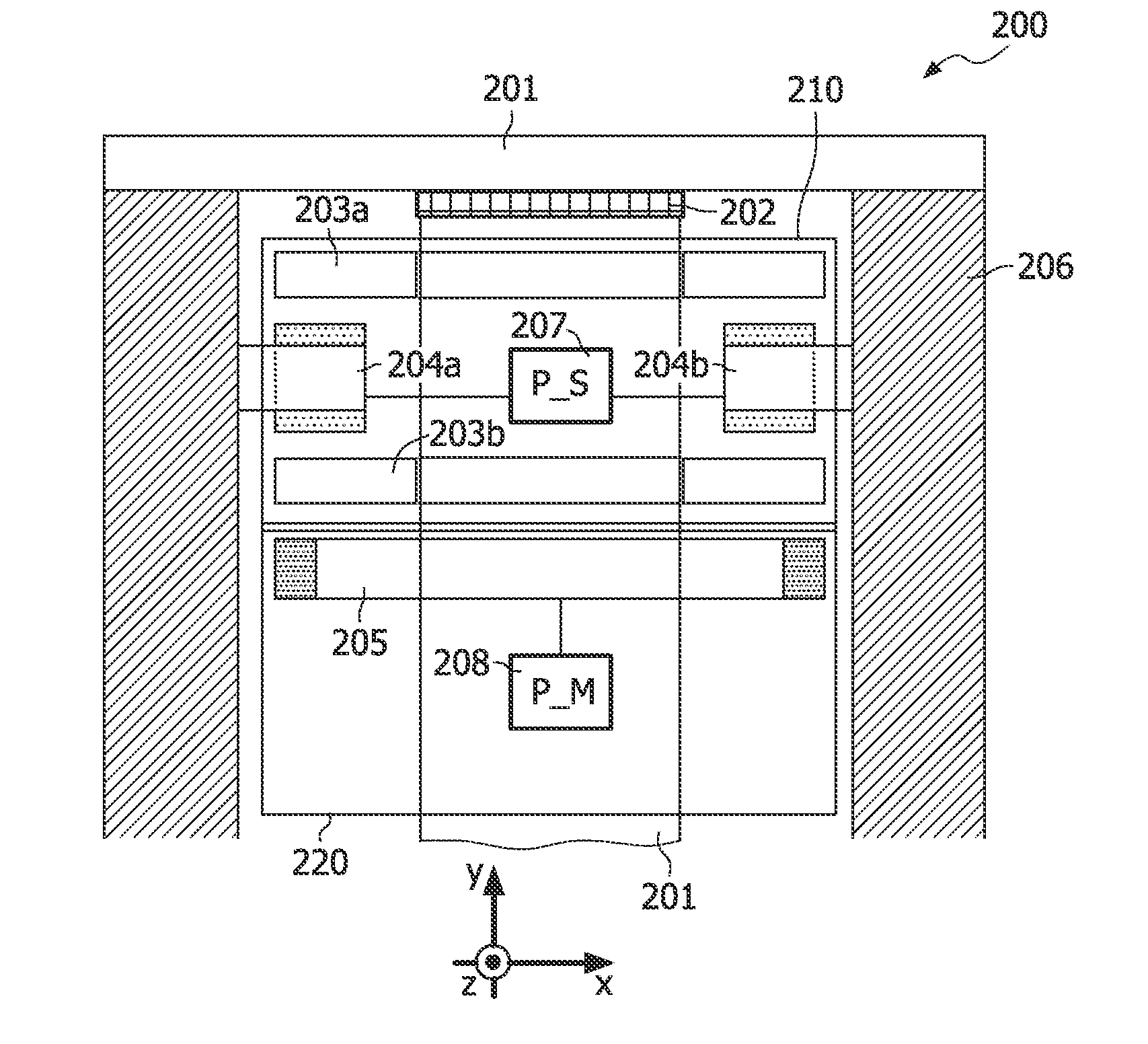 Optical probe having a position measuring system