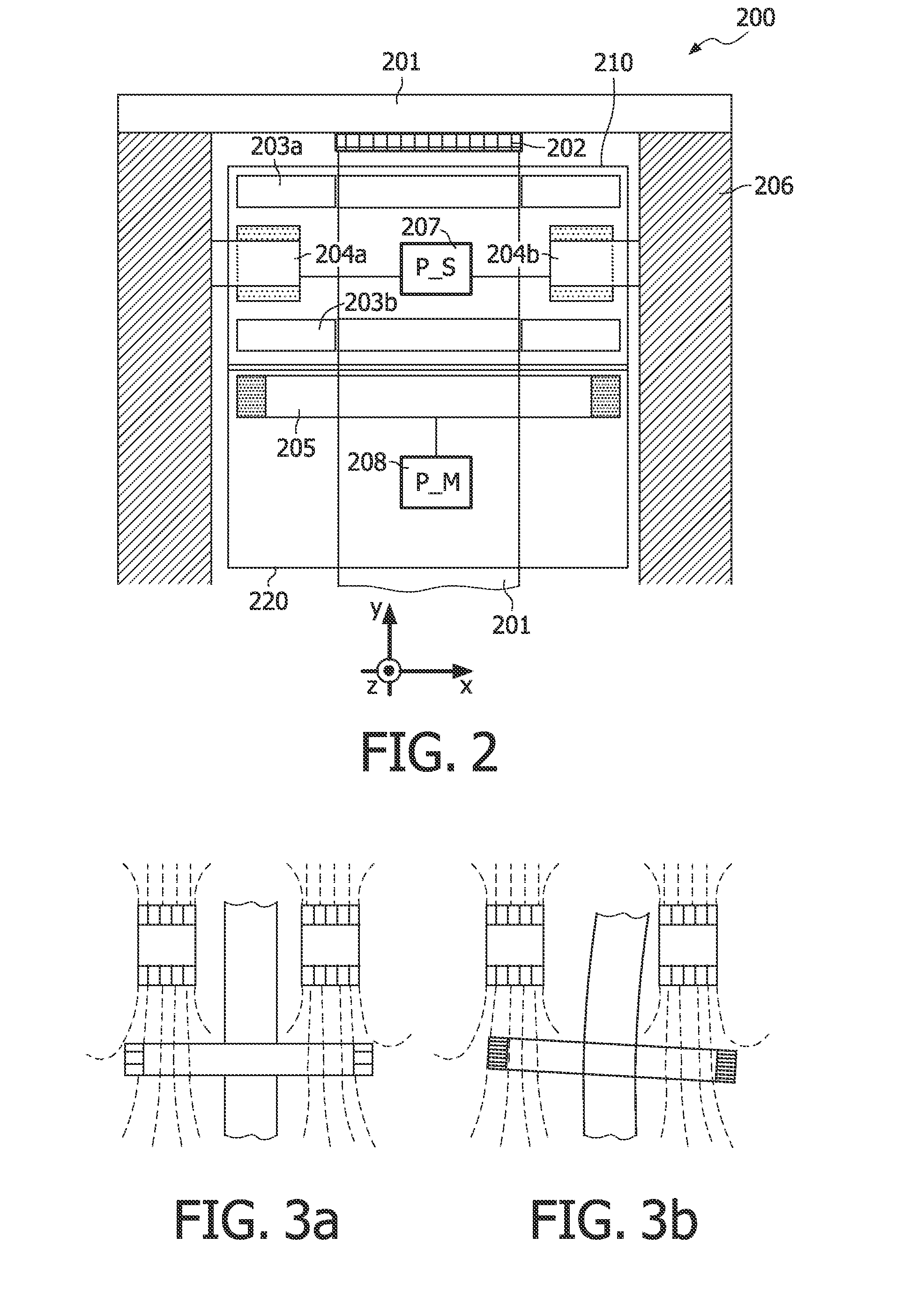 Optical probe having a position measuring system