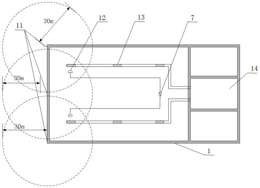 A control system and method for a large-space full-scale fire scene simulation experiment