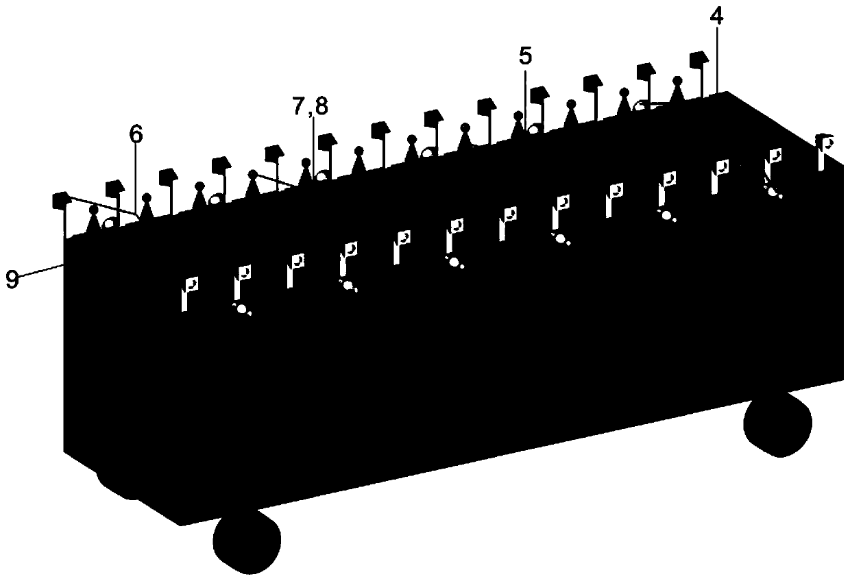 Vehicle-mounted tunnel geological sketch device and application method thereof