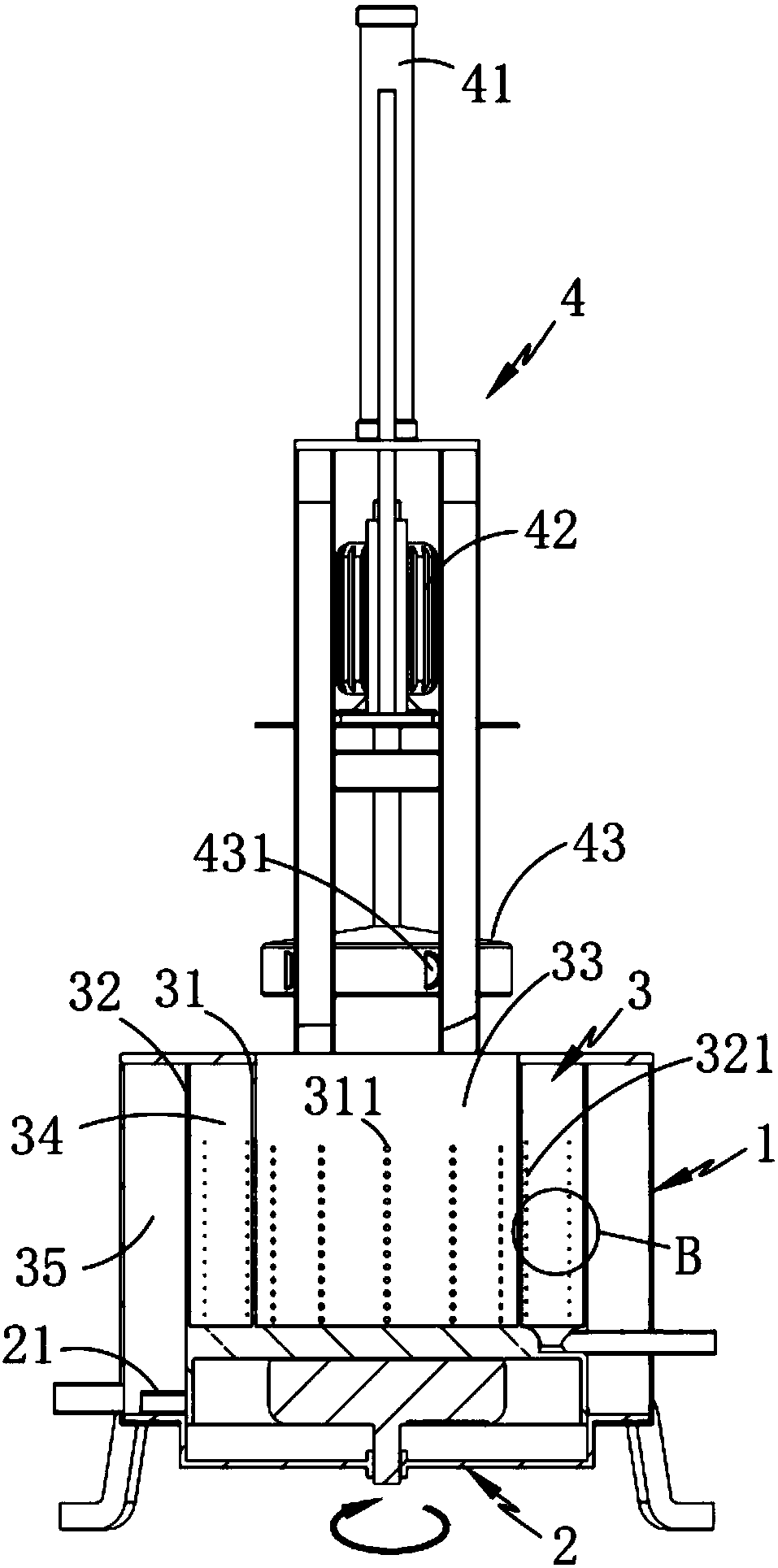 A multi-stage screening fiber beater