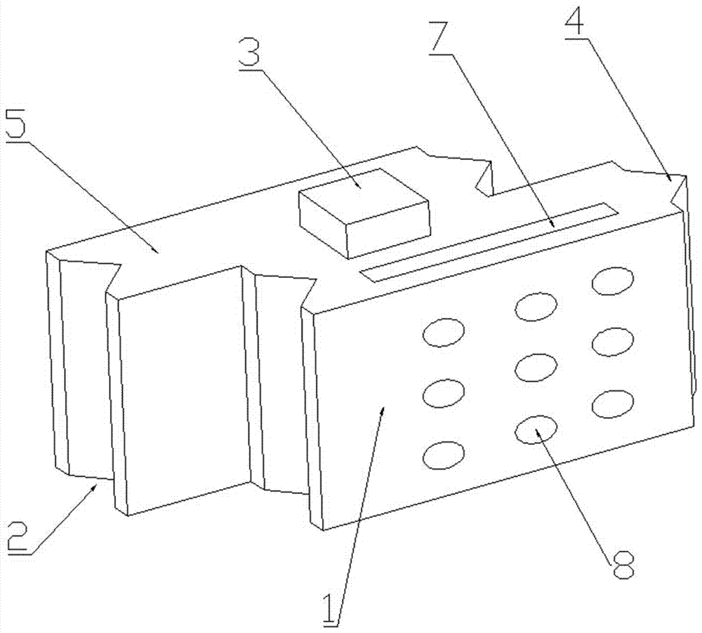 Building-free mortise and tenon joint noise reduction brick and building block