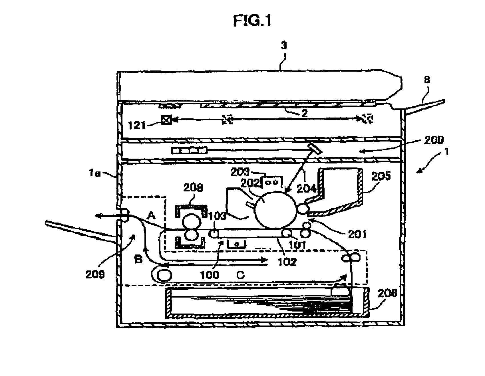 Belt conveyance apparatus and image forming apparatus using such a belt conveyance apparatus