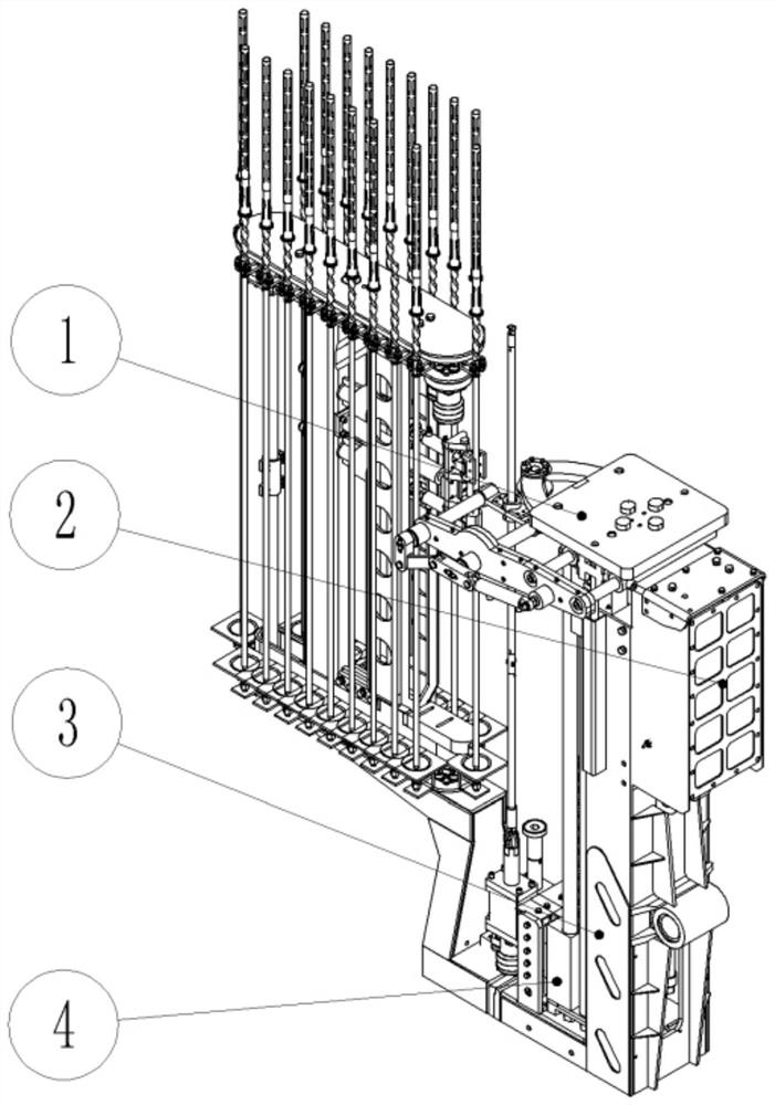 Full-automatic drill boom for anchor rod drill carriage