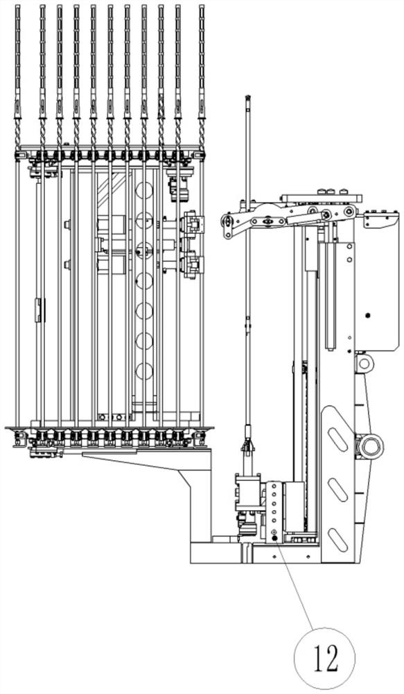 Full-automatic drill boom for anchor rod drill carriage