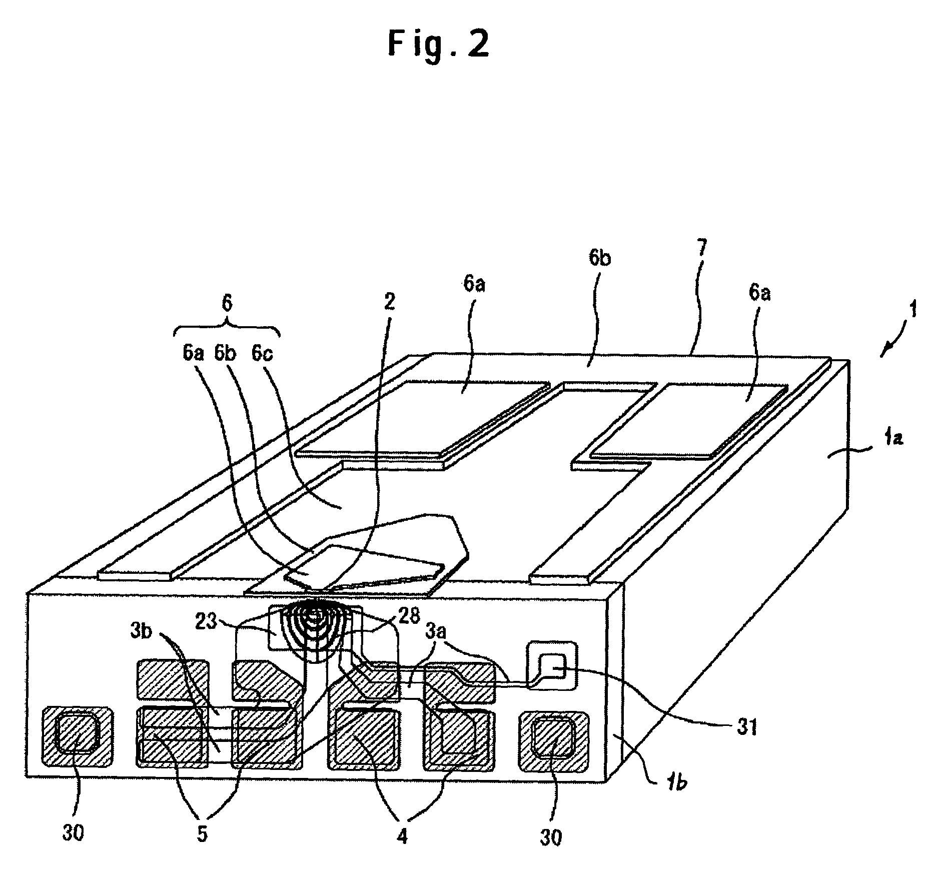 Thin film magnetic head with thermal flying height control pads located at both ends of all pads series on slider side plane