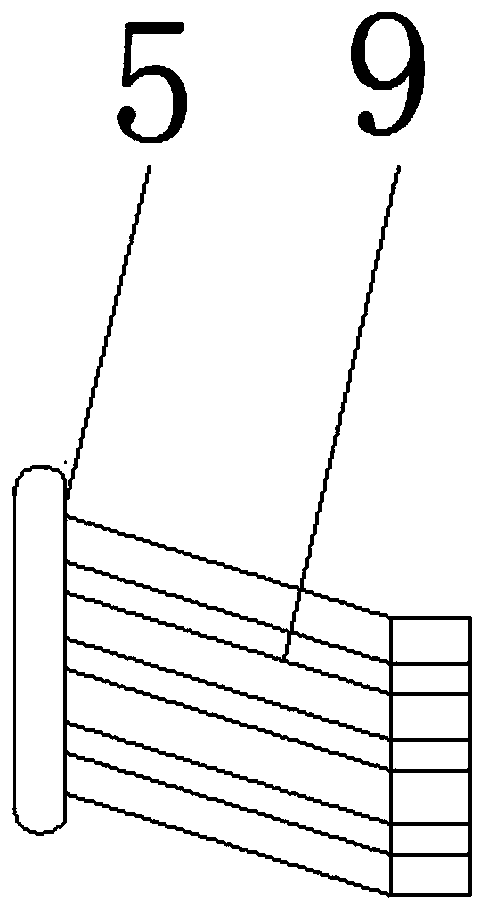 A thermal power plant denitrification flue deflector