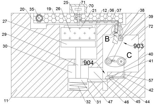 Charging device capable of popping up lithium battery in case of abnormal expansion