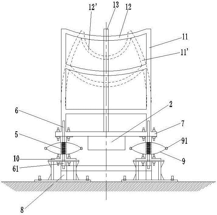 Vehicle window road test simulation device