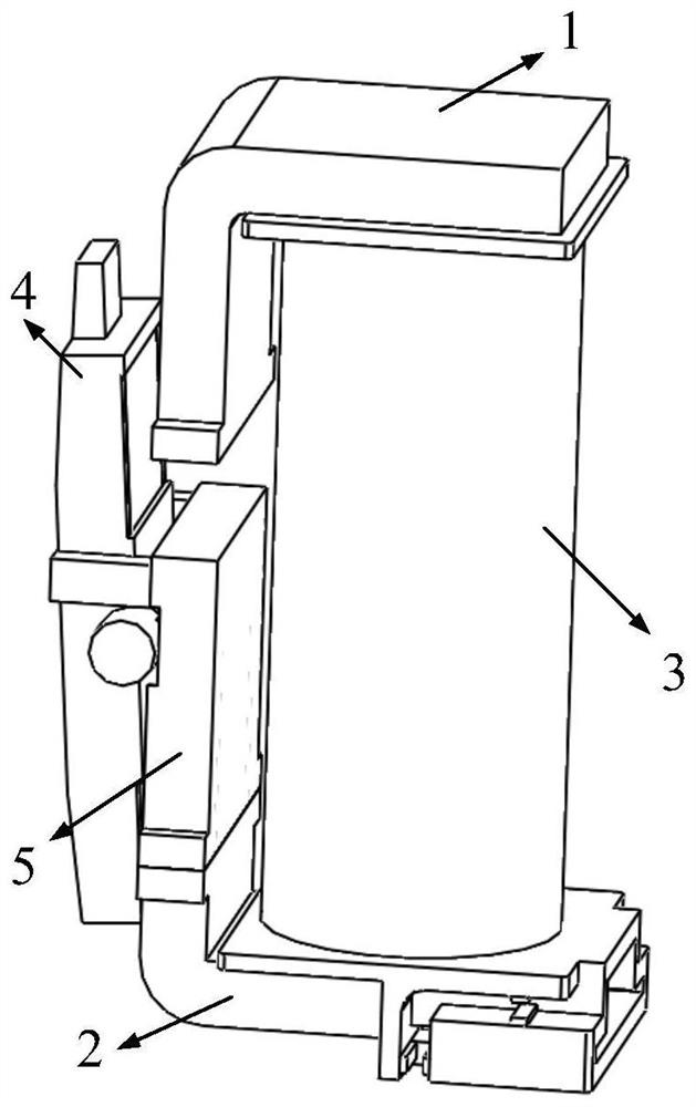 Permanent-magnet-containing balance armature relay electromagnetic structure