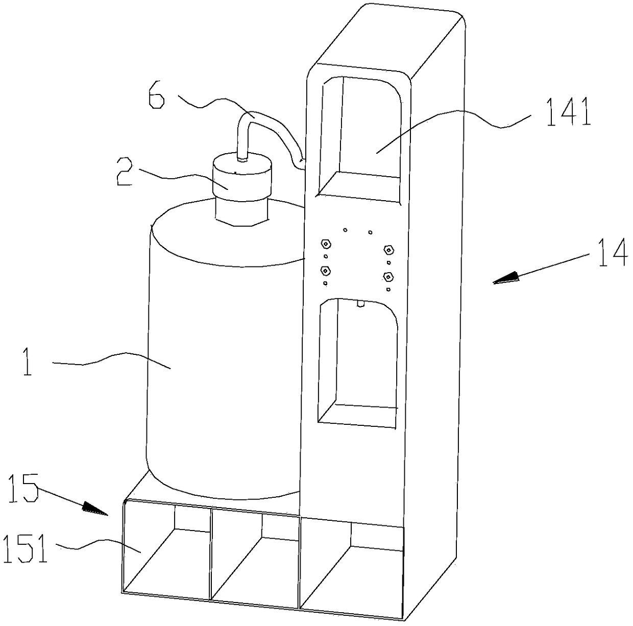 Dust-proof water dispenser