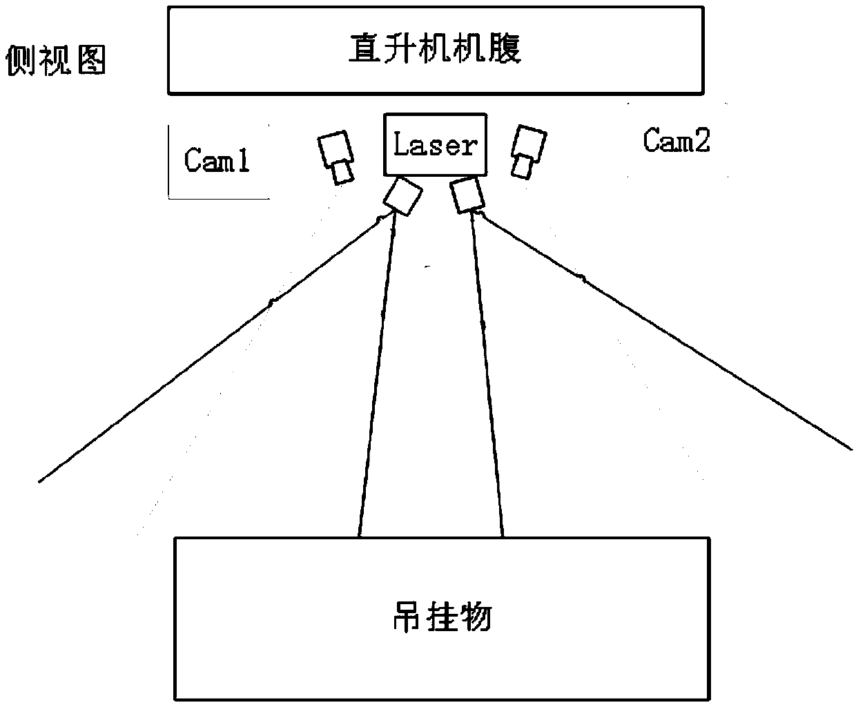 Non-contact motion measurement method for object suspended by helicopter