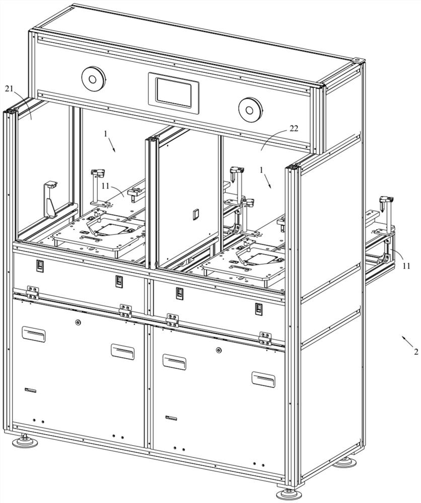 Material taking and placing device for automatic stereoscopic warehouse