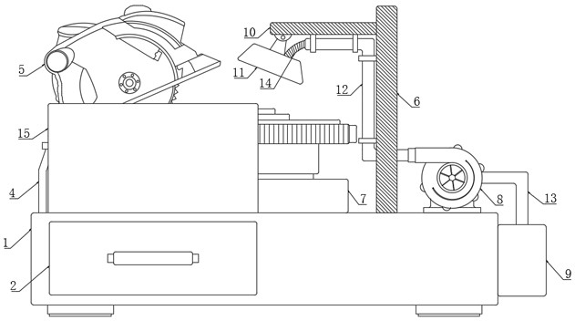 Gear hobbing wheel machining device capable of removing gear burrs